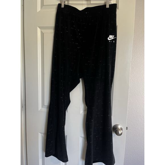 Nike Air Velour 2pc Allover Logo Track Suit Zip Jacket Mid Rise Pants 3x - Picture 8 of 14